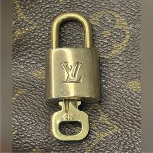Louis Vuitton Brass Padlock with Key
